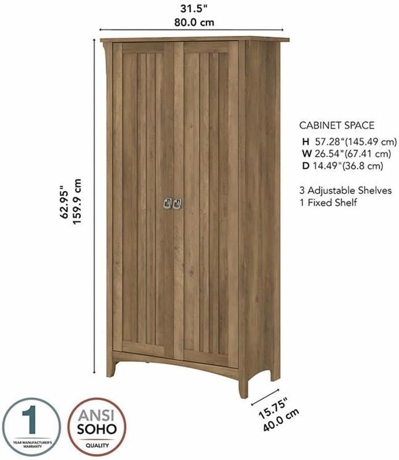 Salinas Kitchen Pantry Cabinet with Doors in Reclaimed Pine - Engineered Wood