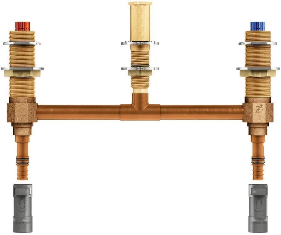 M-Pact Two Handle Roman Tub Valve 10" Center 0.5" Pex Wirsbo Pex Connection