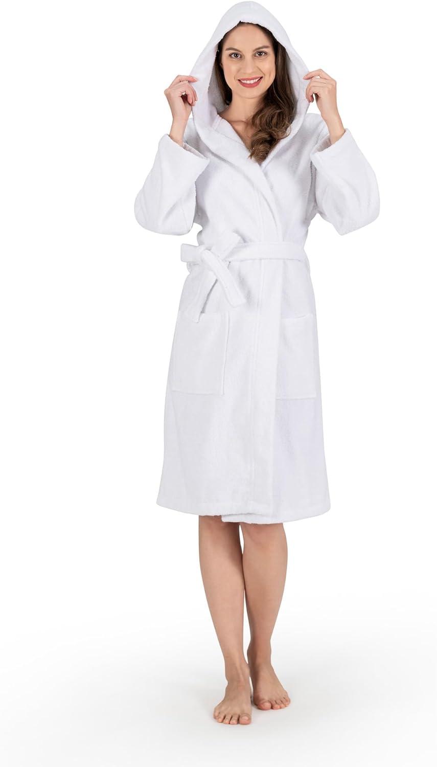 Nine West Hooded  Turkish Cotton Unisex Bath Robe Collection