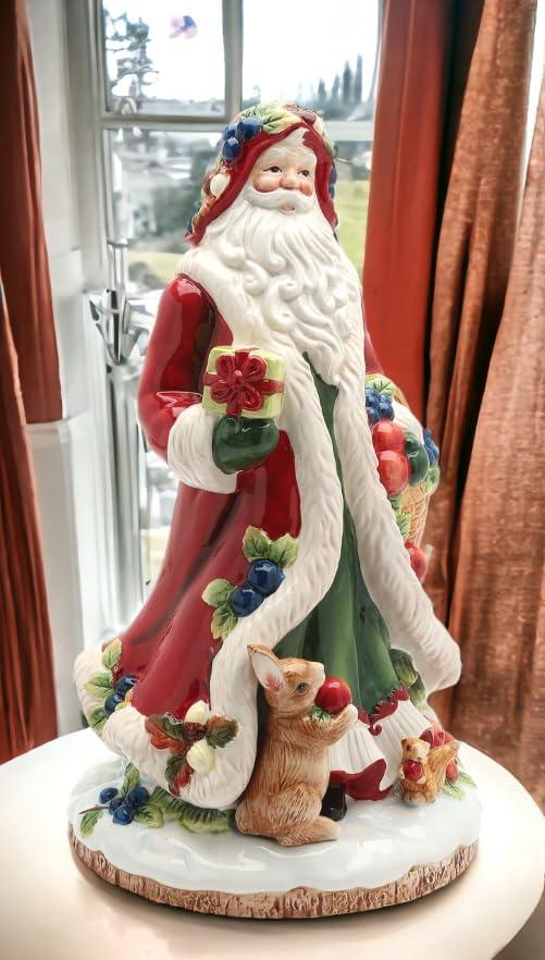 Kevins Gift Shoppe Ceramic Santa Figurine - Fruitful Holiday Collection