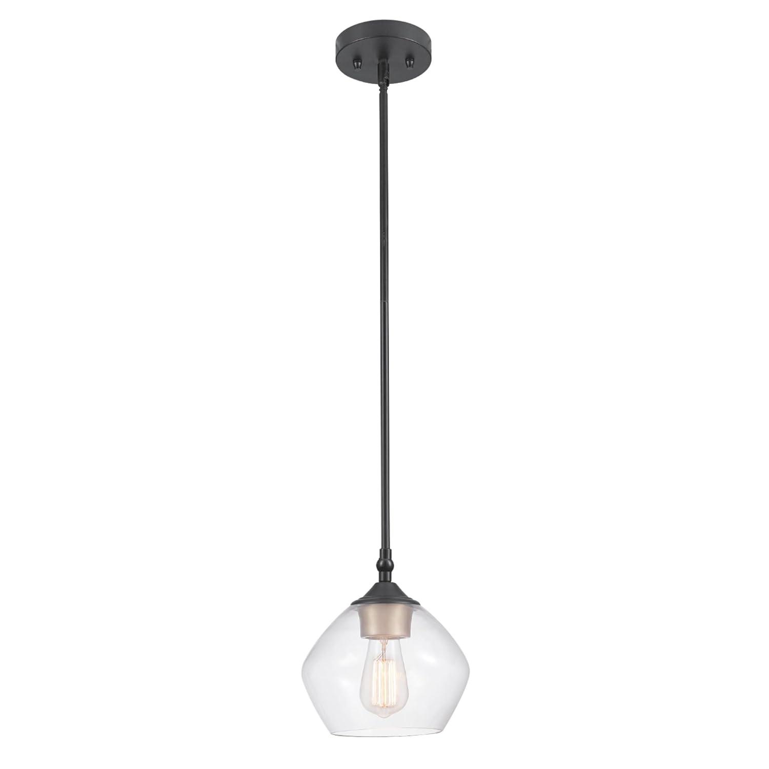 Globe Electric Harrow Matte Black 1 lights Pendant Light