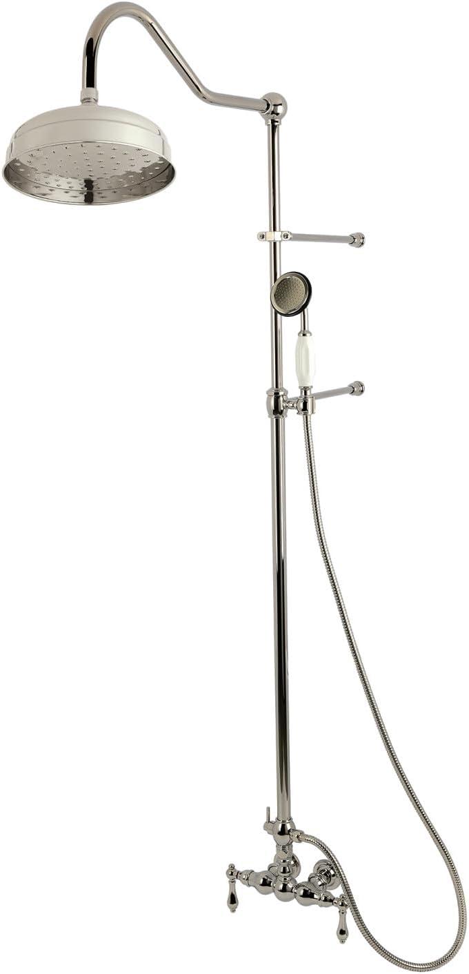 Kingston Brass Kingston Brass Vintage Tub Wall Mount Rain Drop Shower System with Hand Shower CCK6173