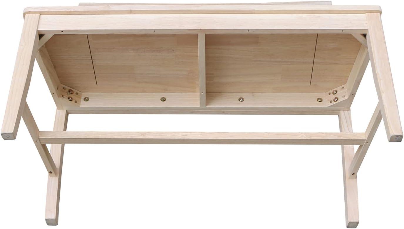 Ava Solid Wood Bench - Unfinished