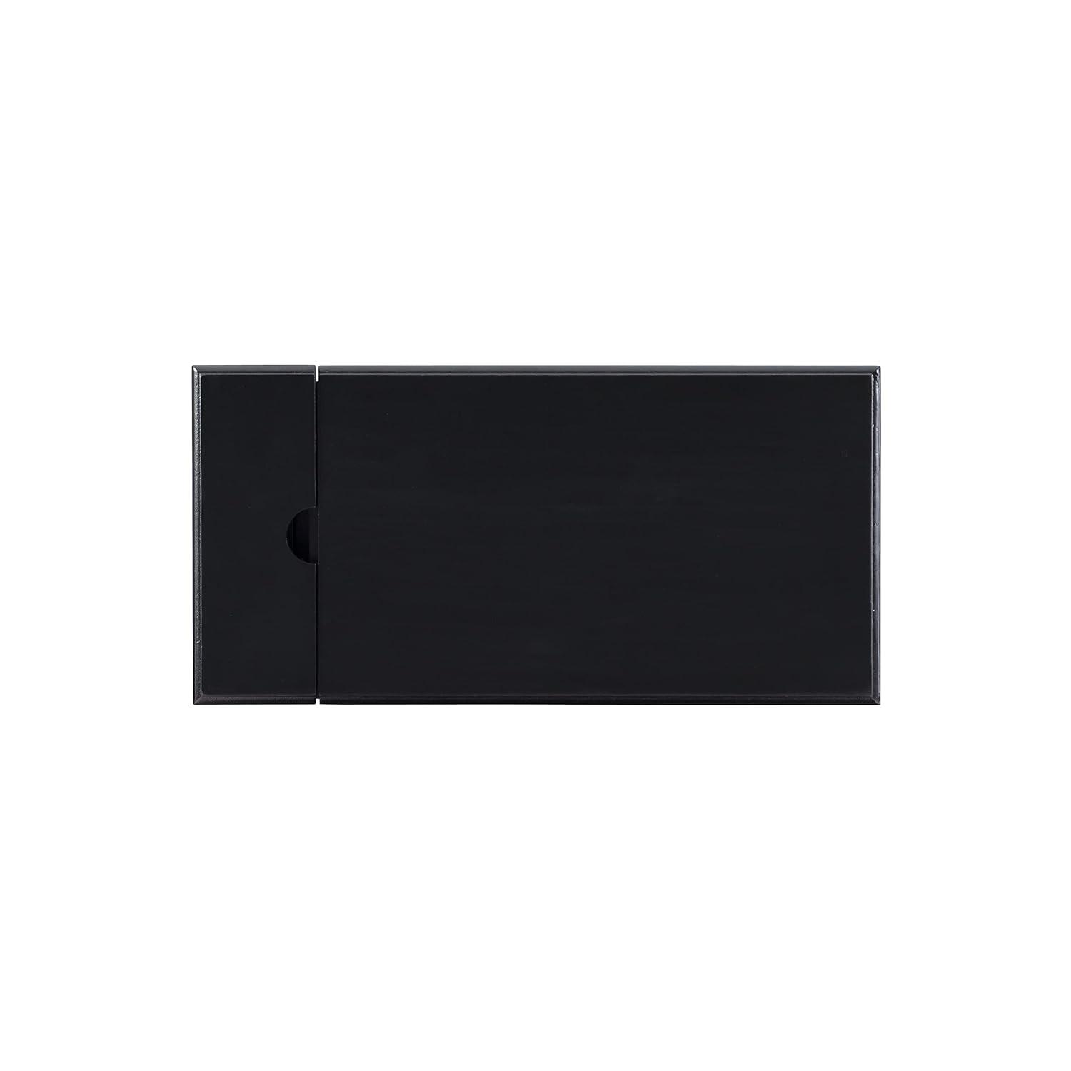 Powell Butler Accent Table with USB and Electrical Charging Station, Black