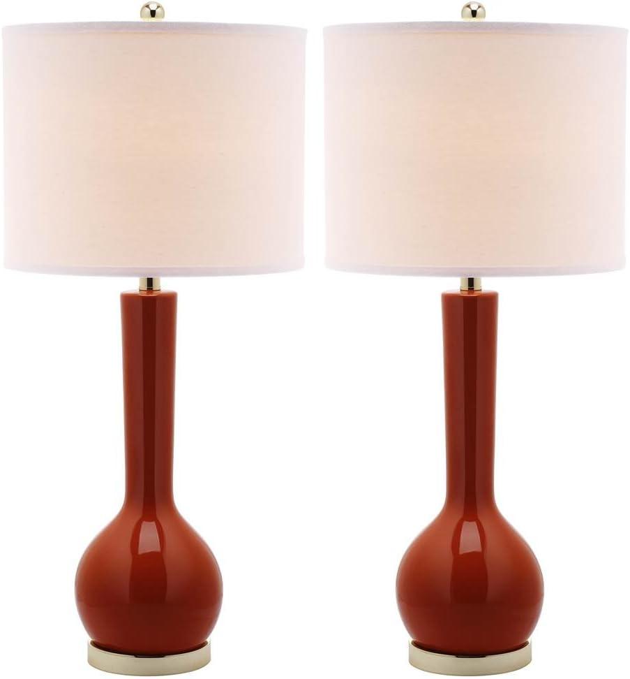 Mae Long Neck Ceramic Table Lamp (Set of 2) - Safavieh