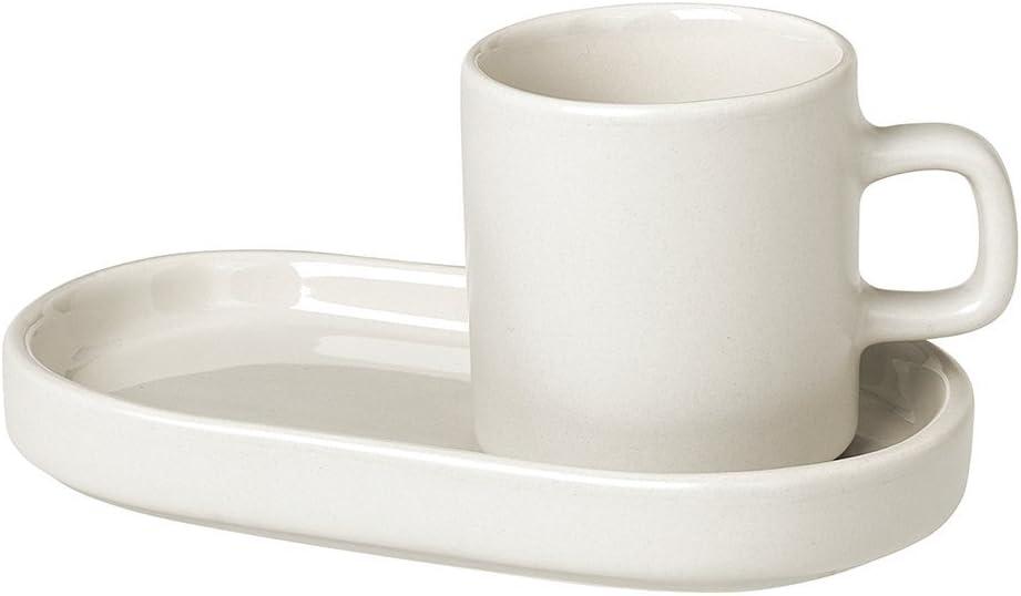 PILAR Stoneware Espresso Cup with Tray