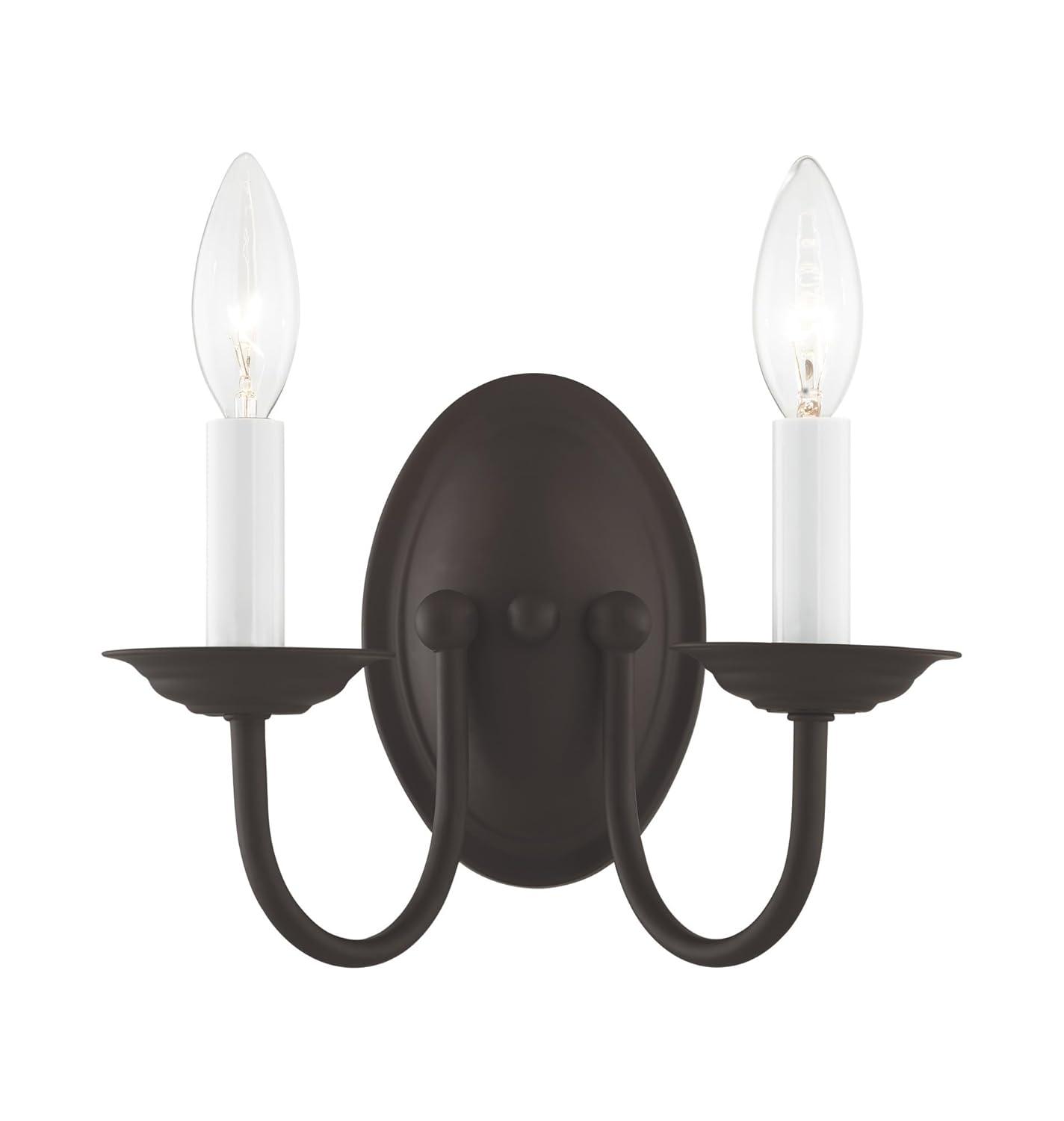 Livex Lighting Home Basics 2 - Light Wall Light in  Black