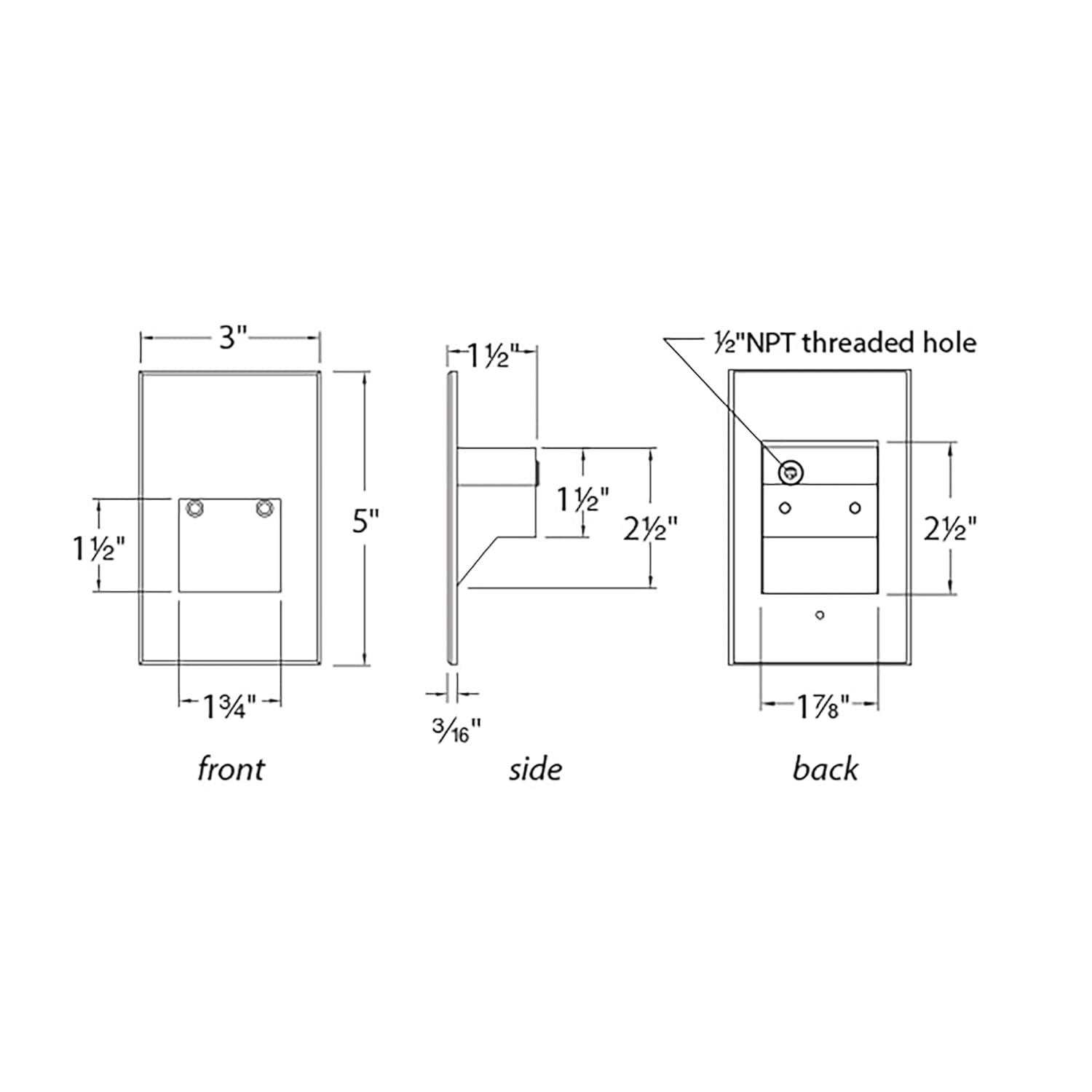 WAC Lighting Integrated LED Metal Step Light