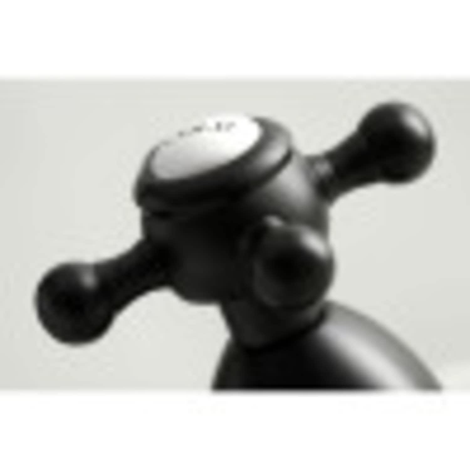 Kingston Brass Heritage Two-Handle 3-Hole Deck Mount Widespread Bathroom Faucet with Brass Pop-Up Drain