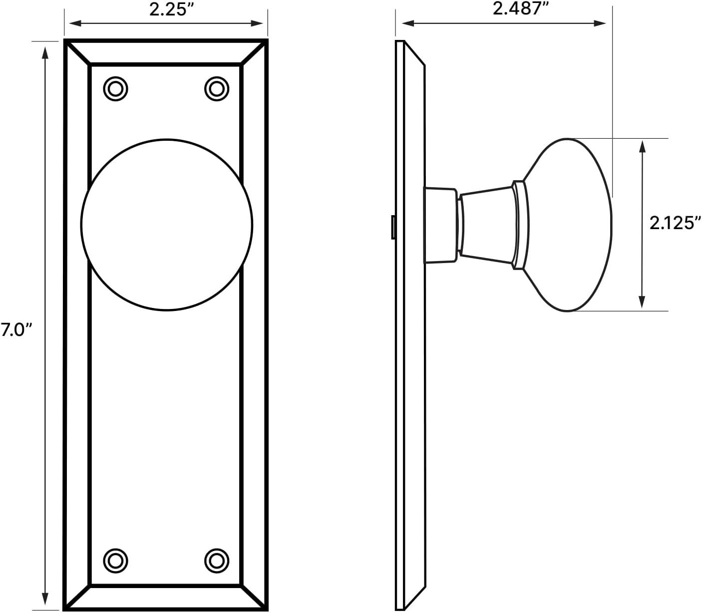 New York Plate with New York Door Knob