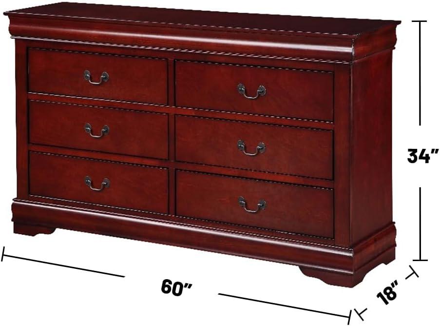 Sandburg 6 Drawer 60" W Dresser