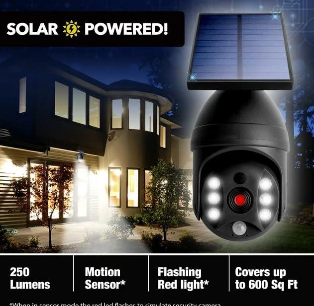 Bell and Howell Bionic Spotlight Extreme Solar Powered Motion Sensor Solar Security Light 360 Angle