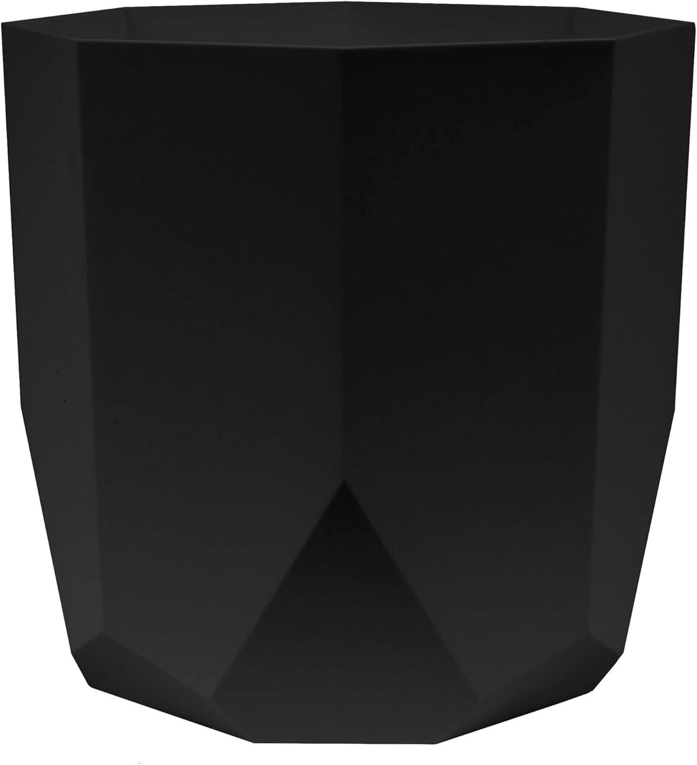 Bloem 10-in Tuxton Geometric Resin Planter - Black