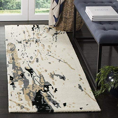 Bella BEL117 Hand Tufted Accent Rug - Ivory/Grey - 2'6"x4' - Safavieh.