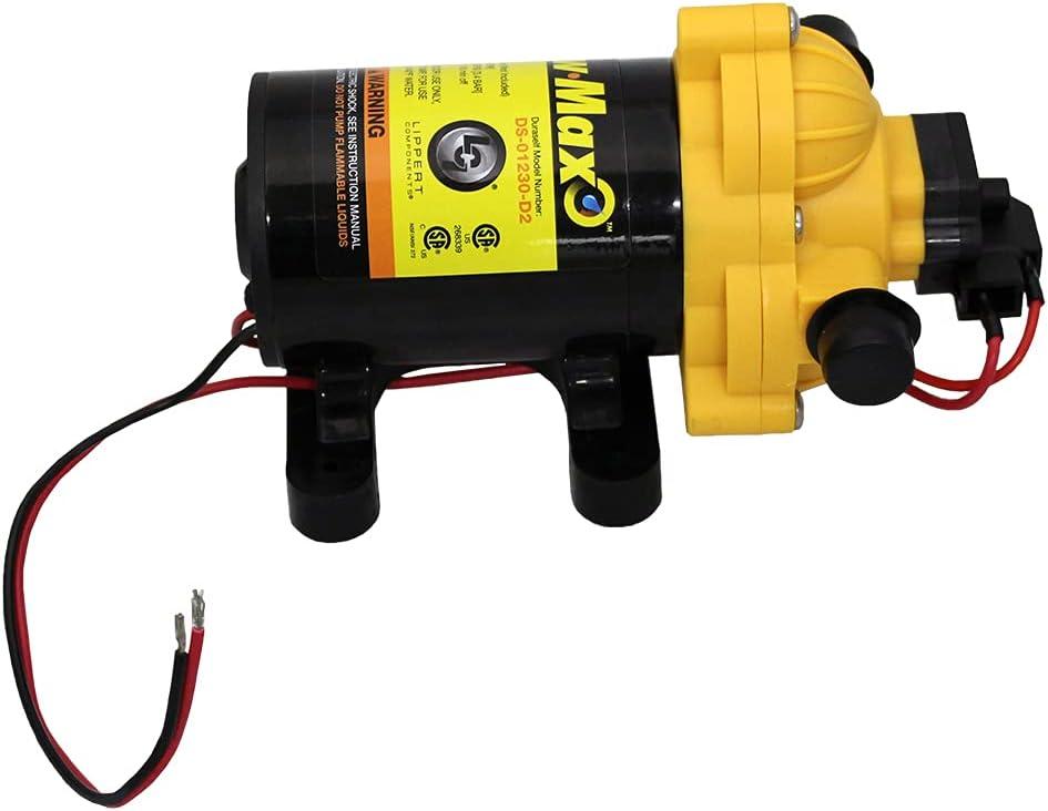 Flow Max Yellow and Black 12V RV Water Pump