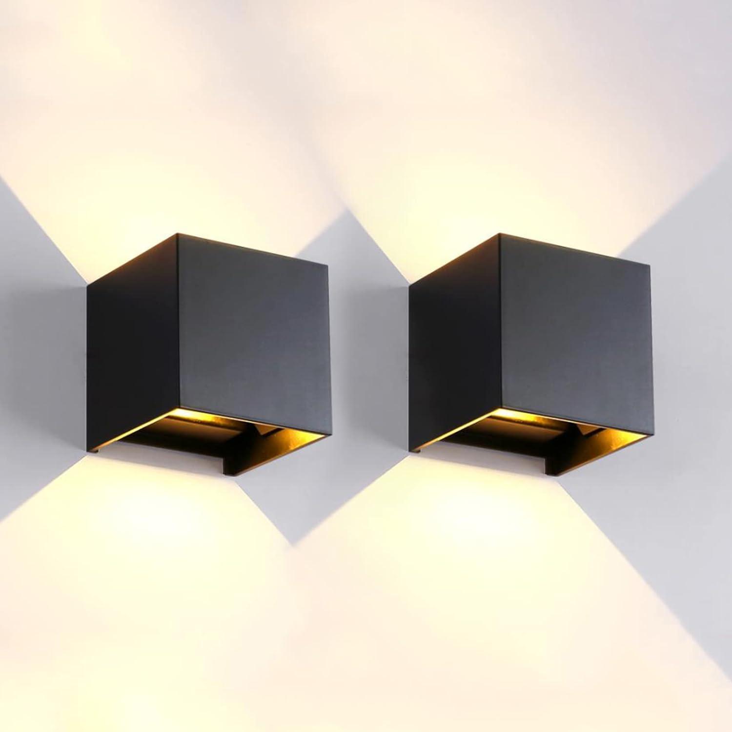 Outdoor Wall Sconce Up and Down Wall Light(2 Packs)