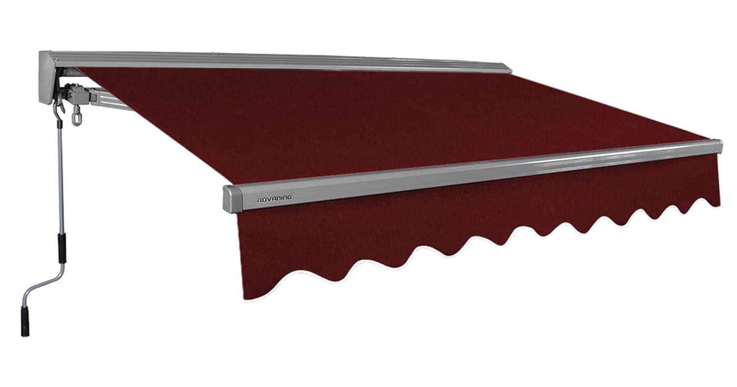 Advaning 10.5'' D Metal Cover Retractable Patio Awning