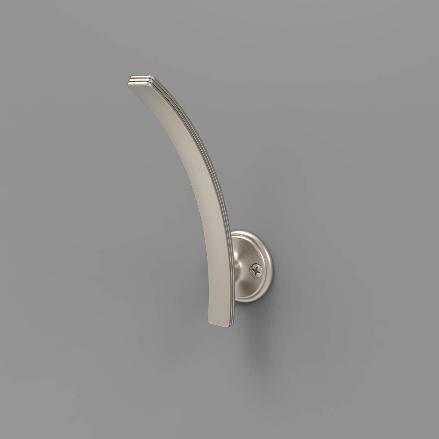 Satin Nickel Modern Wall Mount Hook