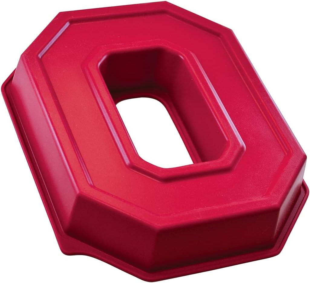 MasterPieces FanPans NCAA Ohio State Buckeyes Team Logo Silicone Cake Pan.