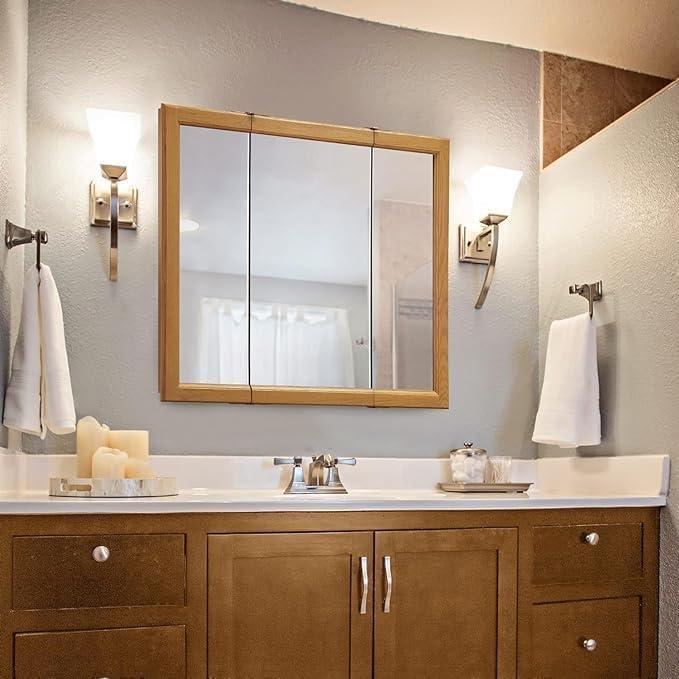 Claremont Wood Medicine Cabinet in Honey Oak 36-Inch