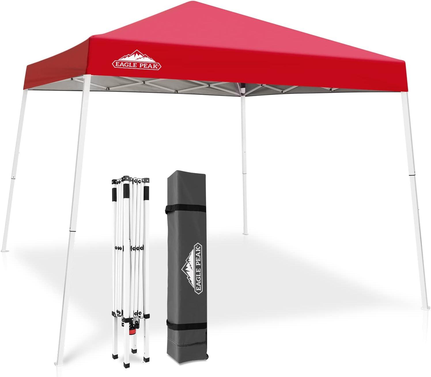 EAGLE PEAK Pop Up Canopies 10 Ft. W x 10 FT. D Metal Party Tent Canopy