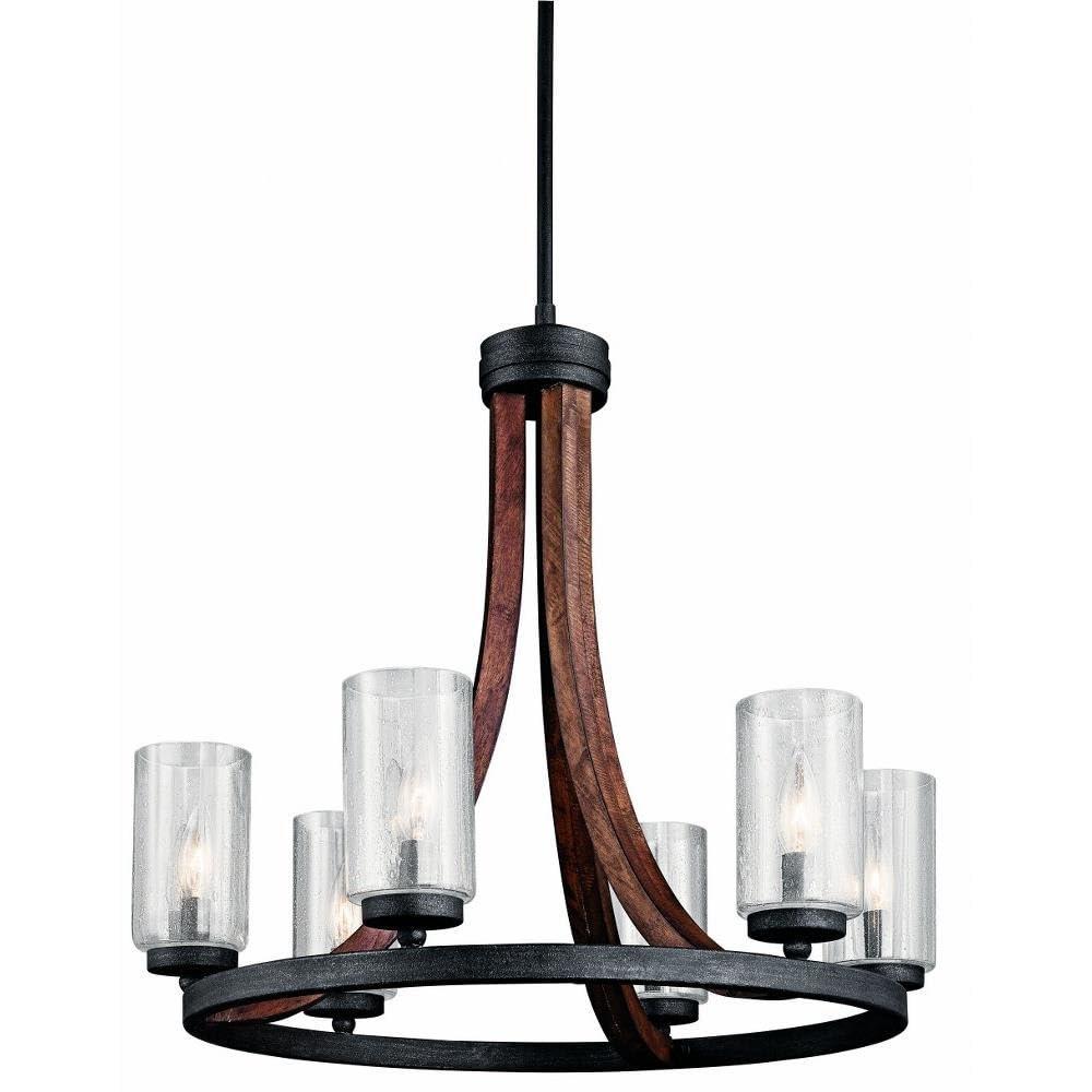 Kichler Lighting Grand Bank 6 - Light Chandelier in  Auburn Stained
