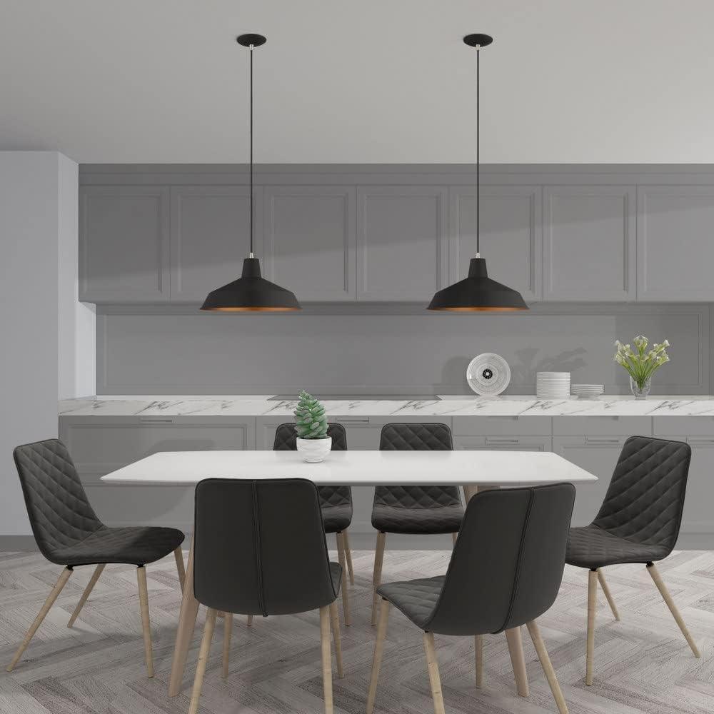 Livex Lighting Metal Shade 1 - Light Chandelier in  Brushed Aluminum