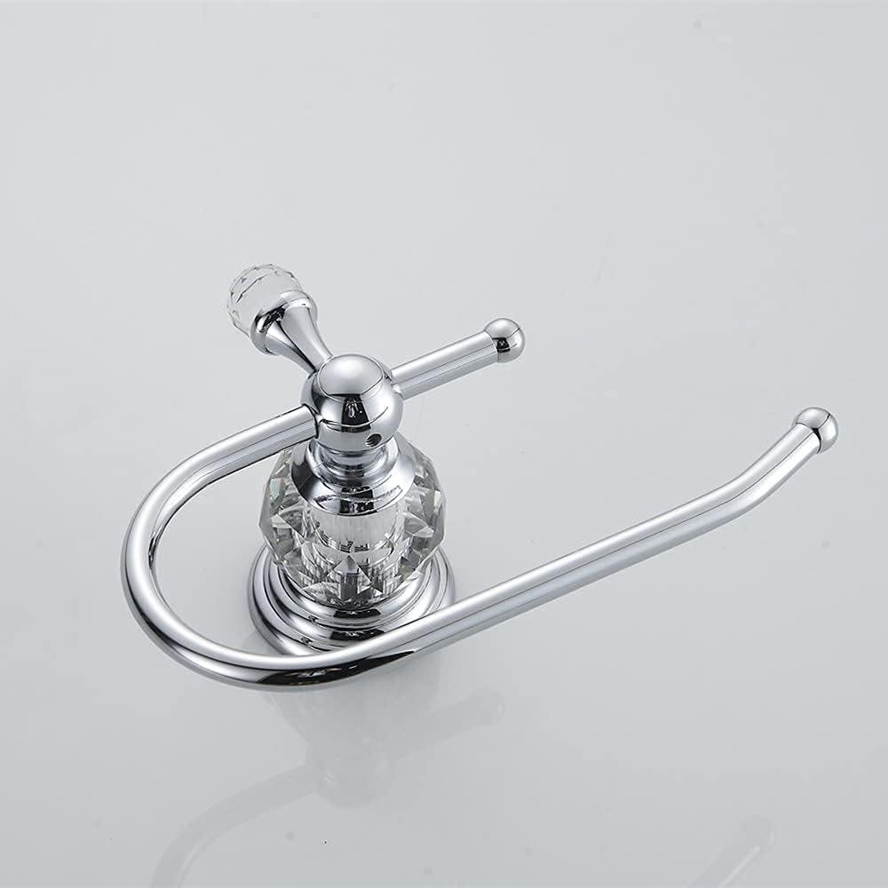 Crystal Series Polished Chrome Brass Toilet Paper Holder