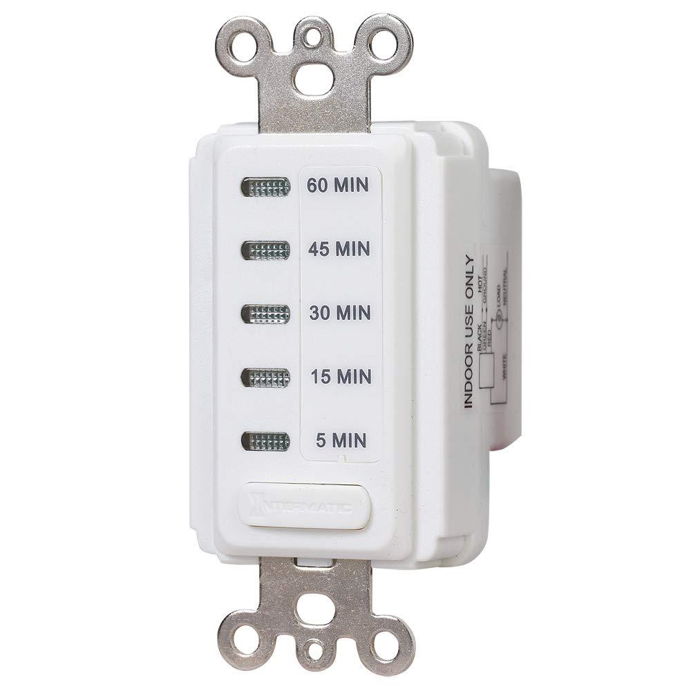 White Electronic In-Wall Countdown Auto-Off Timer