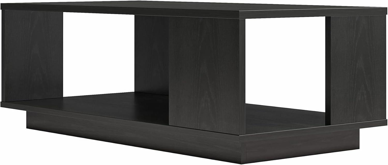 Black Oak Minimalist MDF Rectangle Coffee Table