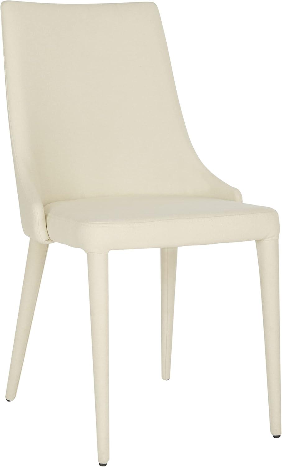 Summerset 19" H Leather Side Chair (Set of 2) - FOX2014 - Grey - Safavieh Couture