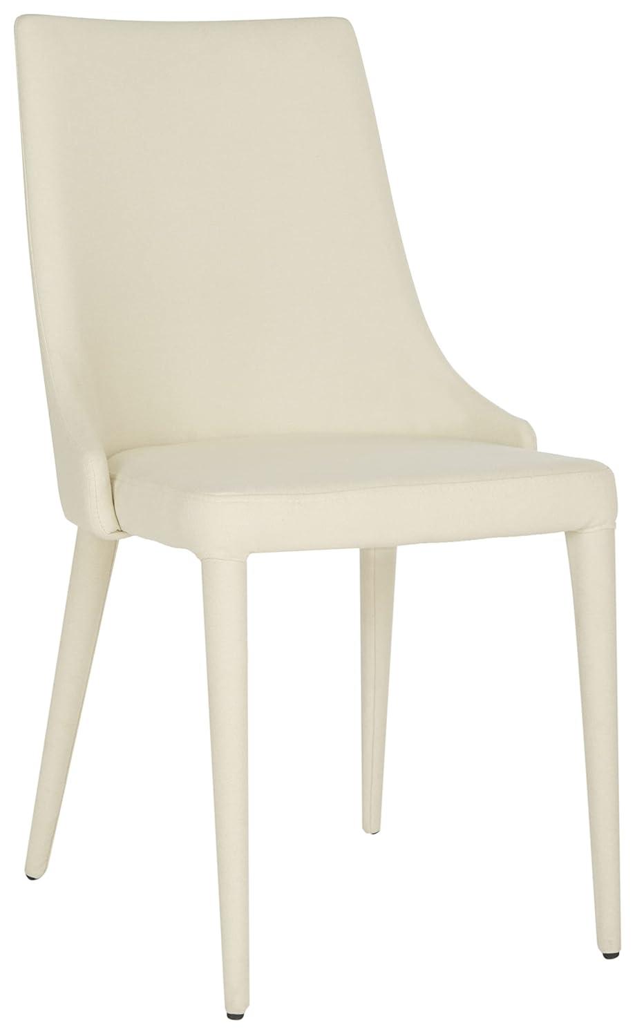 Summerset 19" H Leather Side Chair (Set of 2) - FOX2014 - Grey - Safavieh Couture
