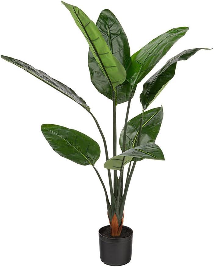 45'' Green Plastic Potted Bird of Paradise Plant