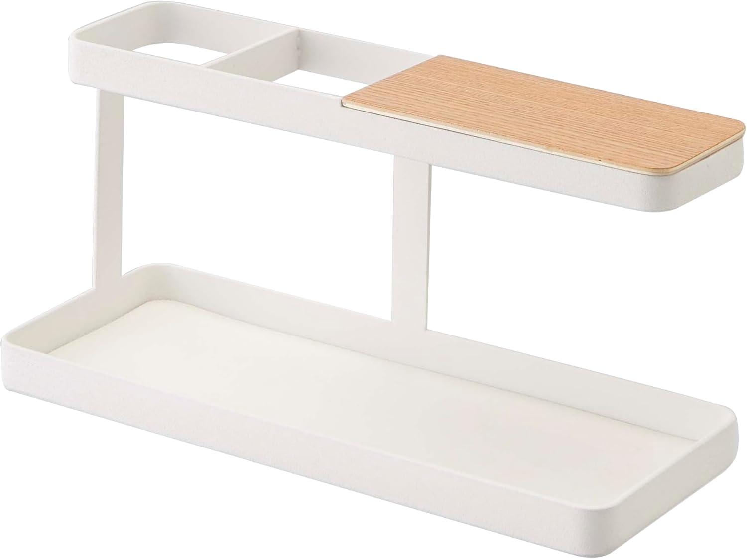 Yamazaki Home Countertop Spice Caddy, Storage And Organizer Rack, Steel, Anti-Slip Rubber Feet