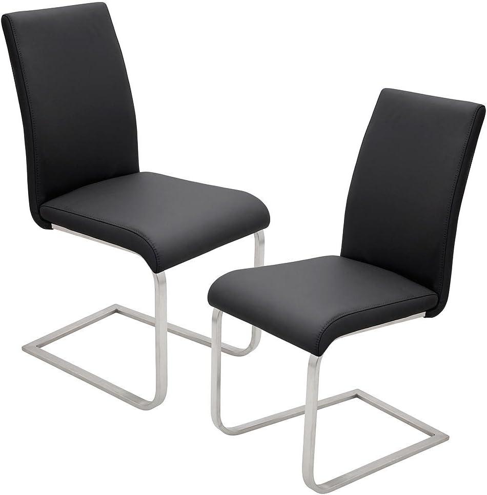Best Master Furniture's Mirage Faux-Leather Dining Chairs (Set of 2)
