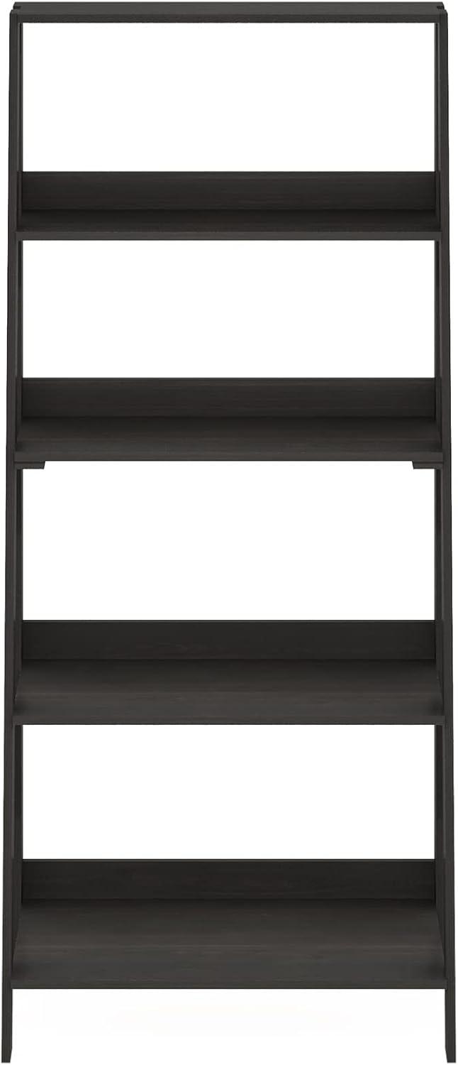 Furinno 5-Tier Ladder Bookcase Display Shelf, Espresso