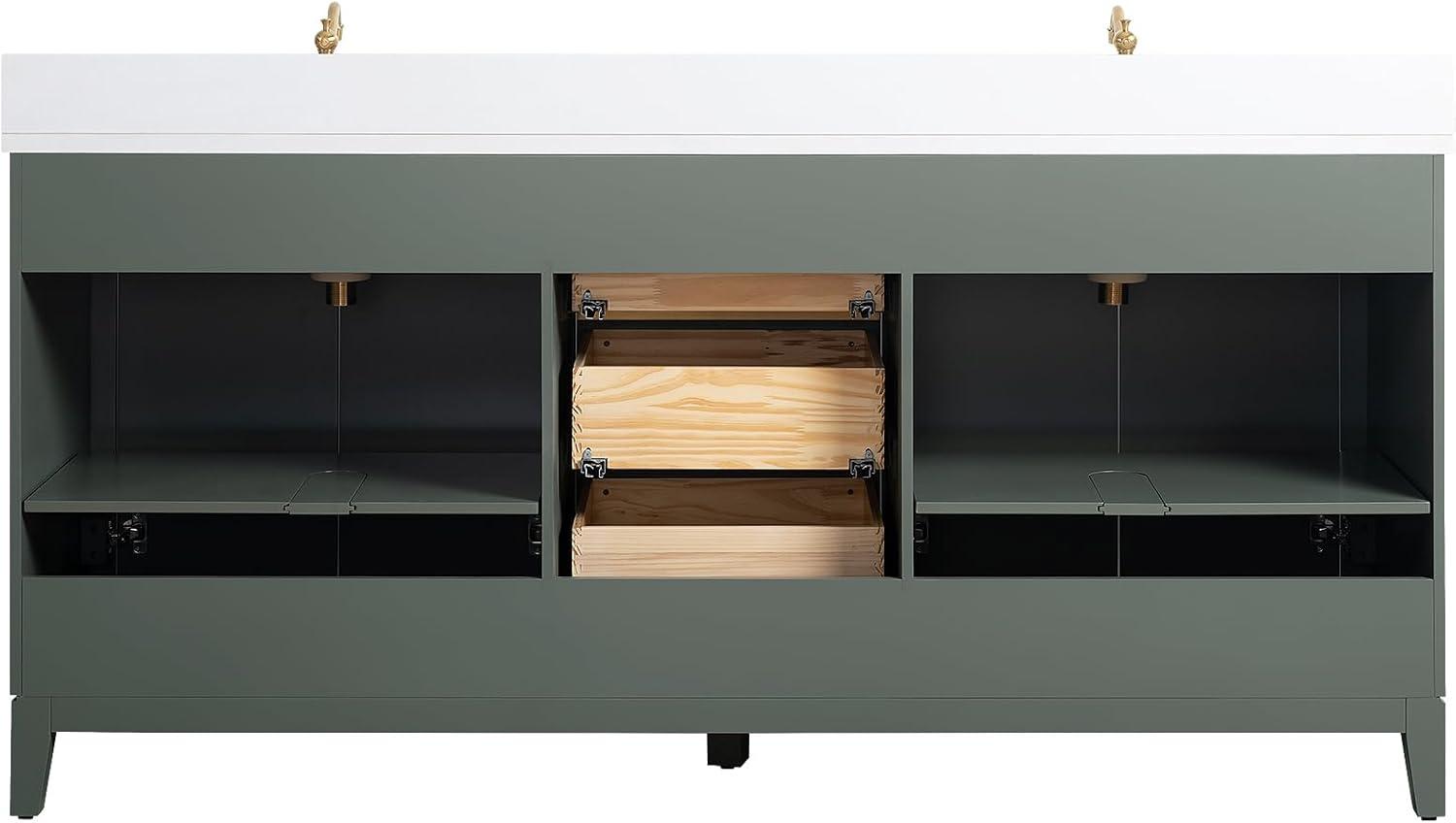 72 Double Bathroom Vanity with Top