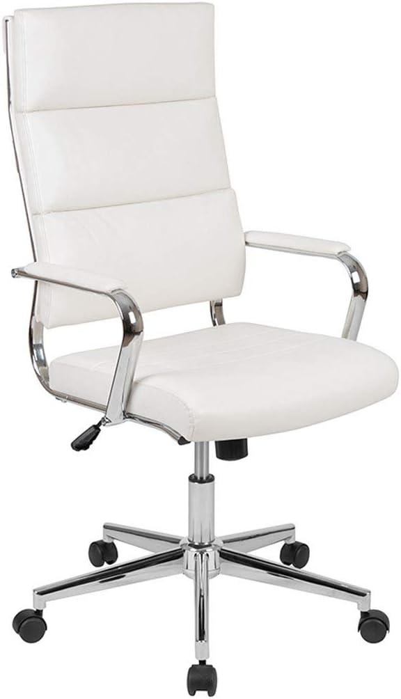 Flash Furniture High Back LeatherSoft Contemporary Panel Executive Swivel Office Chair