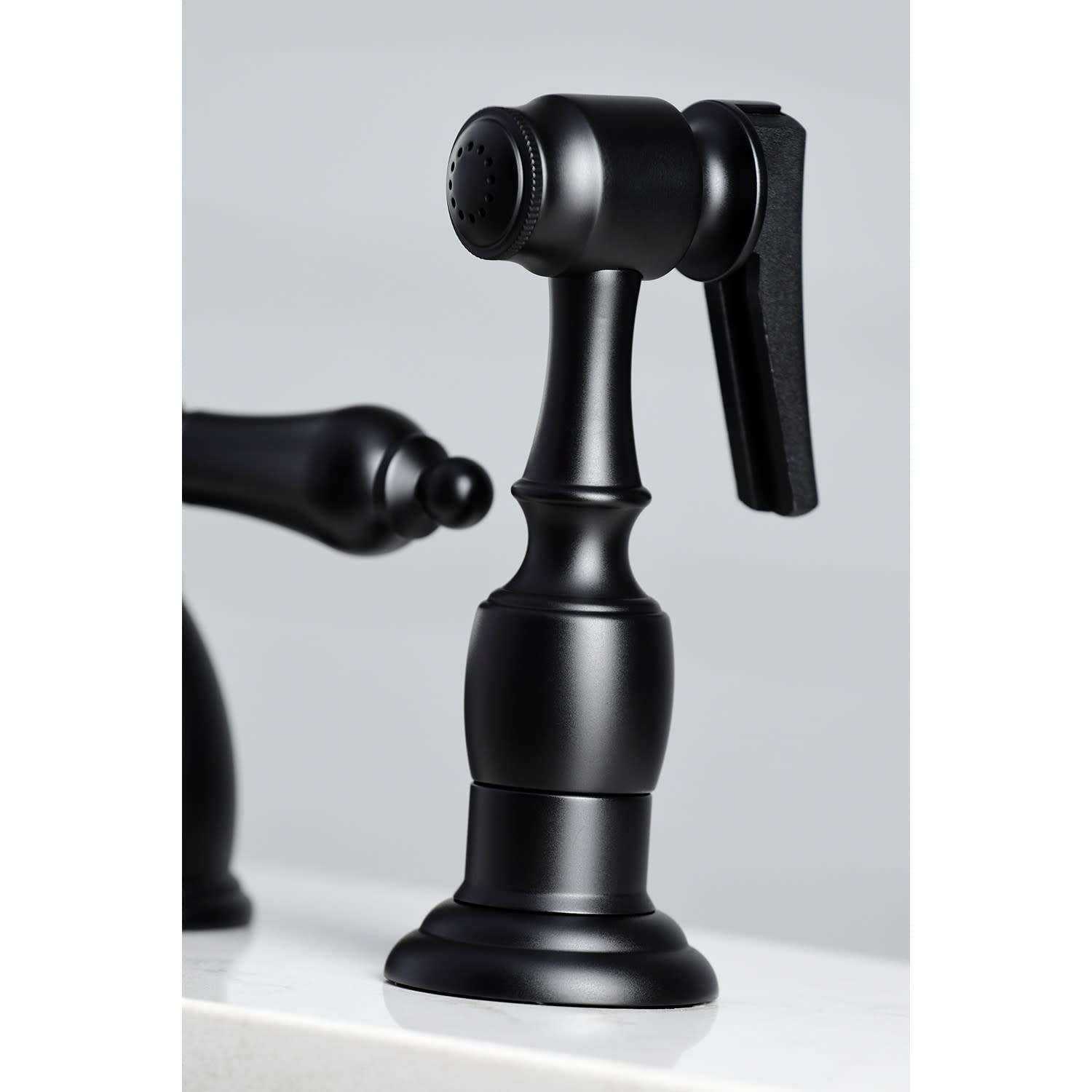 Kingston Brass Heritage Double-Handle Widespread Kitchen Faucet