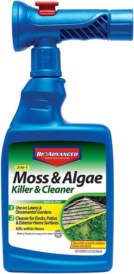 BioAdvanced 32 oz. 2-in-1 Moss and Algae Killer Concentrate