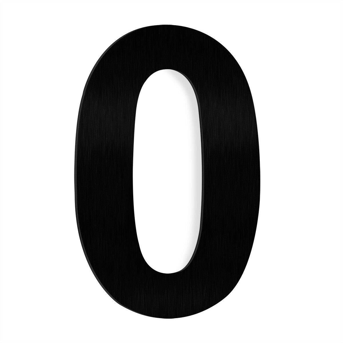 Barton Barton 6-Inch Floating Mount Steel House Number for Address Sign (Black)