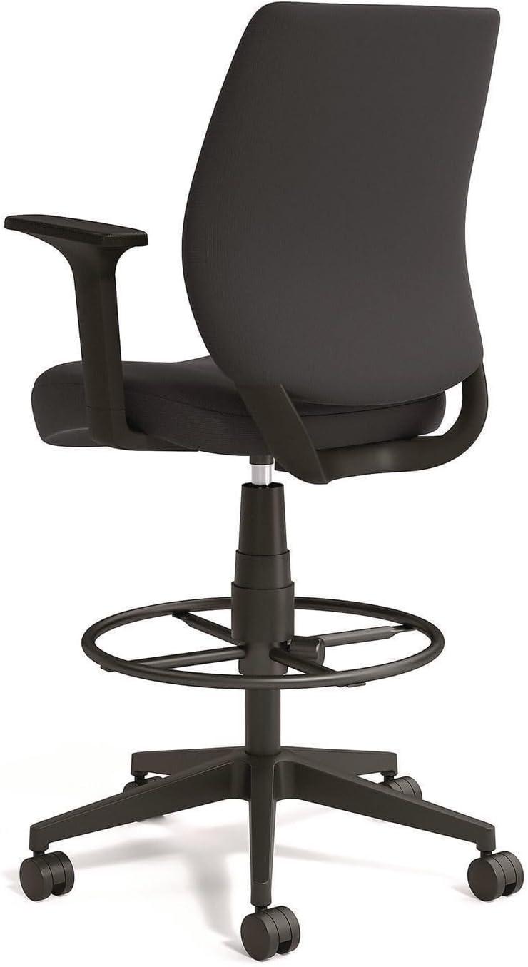 Alera Wessex Drafting Stool - Black
