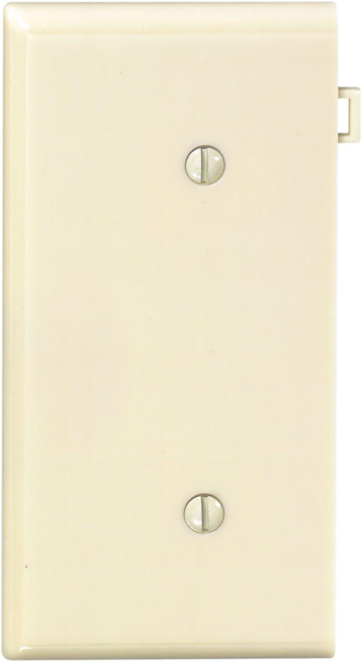 Ivory Plastic Sectional End Panel Wall Plate