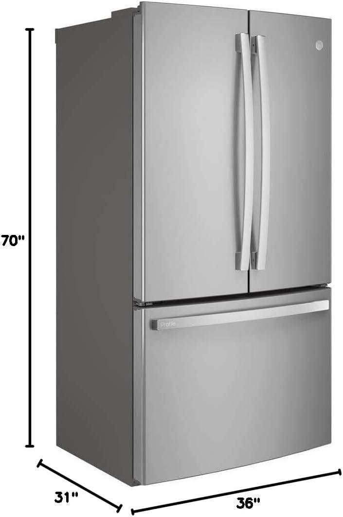 35.75" Counter Depth French Door 23.1 cu. ft. ENERGY STAR Refrigerator