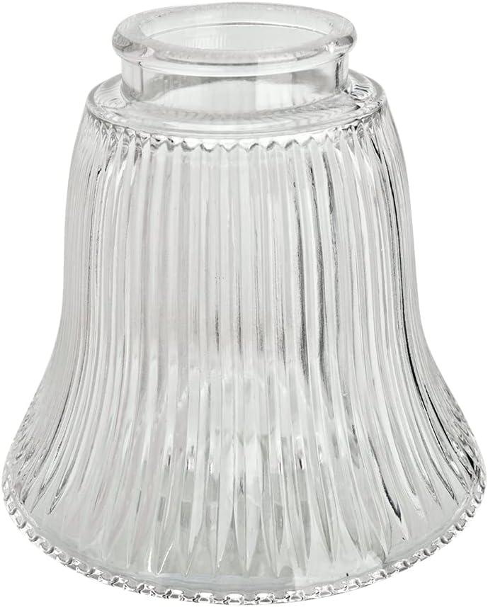 Aspen Creative Corporation 4.5'' H Glass Bell Ceiling Fan Fitter Shade (Set of 4)