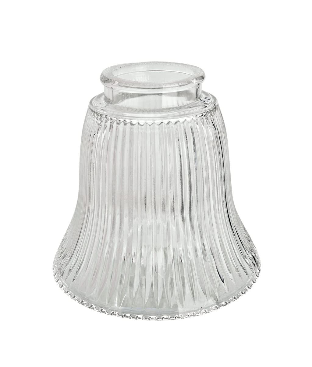 Aspen Creative Corporation 4.5'' H Glass Bell Ceiling Fan Fitter Shade (Set of 4)