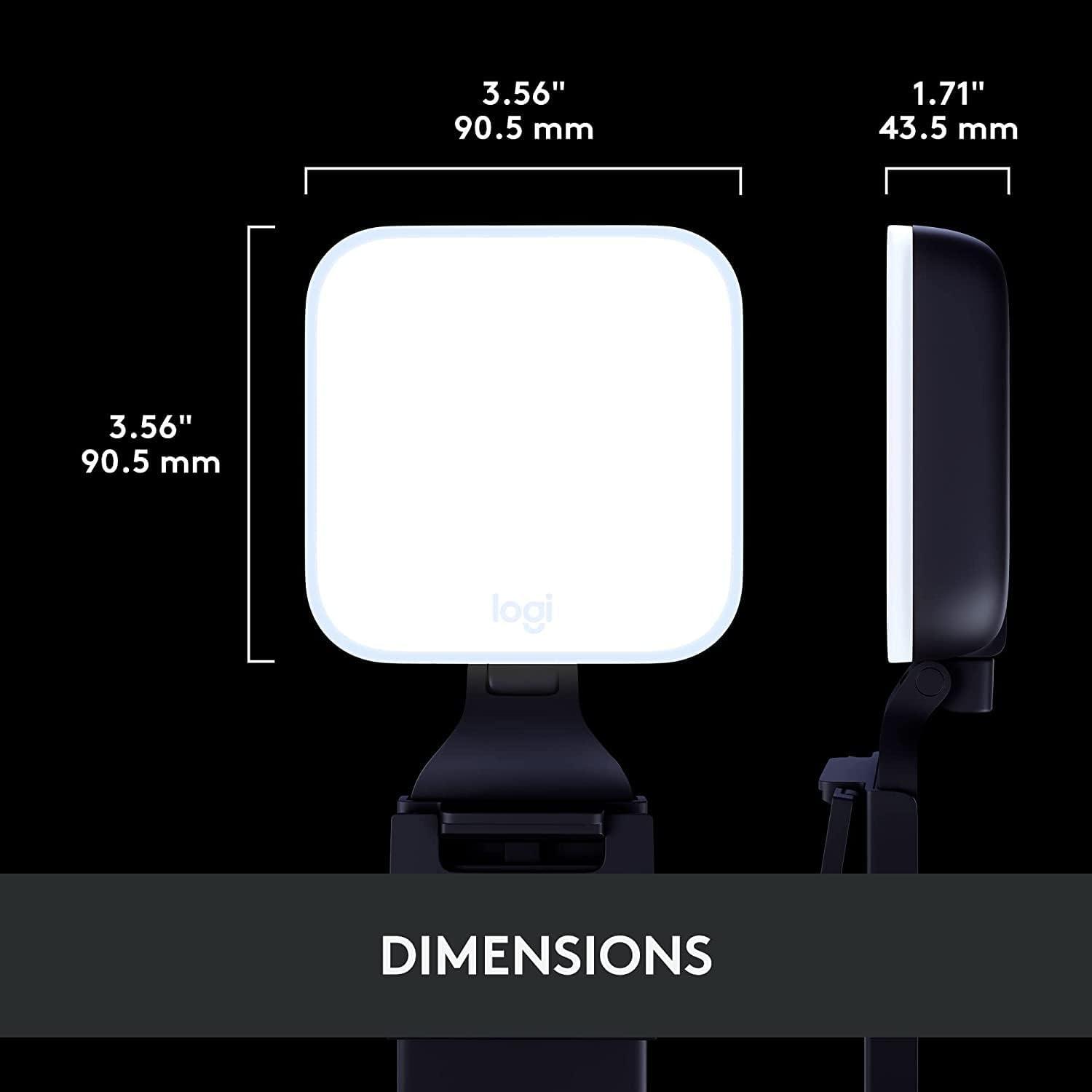 Logitech 946000001 Litra Glow Premium LED Streaming Light with TrueSoft