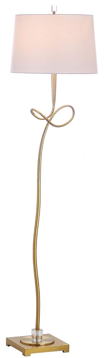 Safavieh Liana 66.5 in. H Modern Floor Lamp, Gold/Off White Shade