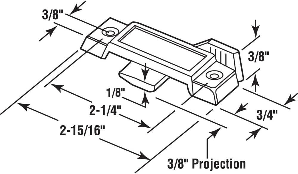 Bronze Diecast Cam Type Sash Lock for Windows