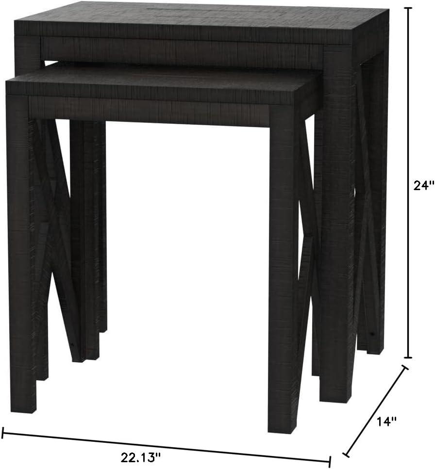 Signature Design by Ashley Casual Emerdale Accent Table (Set of 2)  Gray